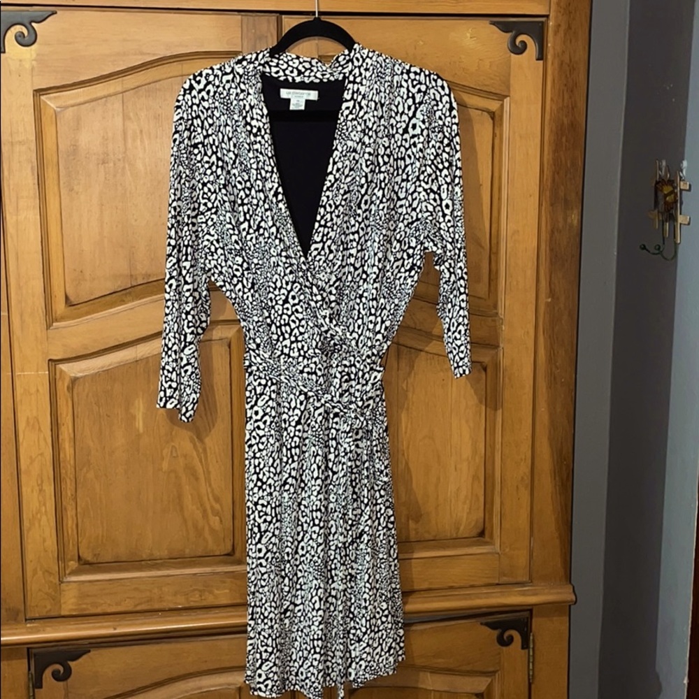 Black and white wrap dress size2X by Liz Claiborne